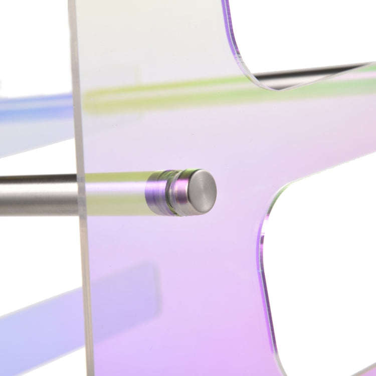 Acrylic Colorful Keyboard Storage Display Stand, Style:Three Layer