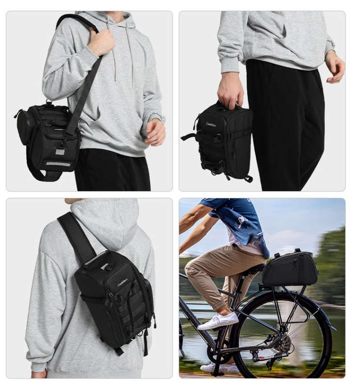 CADeN D116 Mountain Bike Panniers Tail Bags Crossbody Camera Bag Photography Lens Shoulder Bag, S...