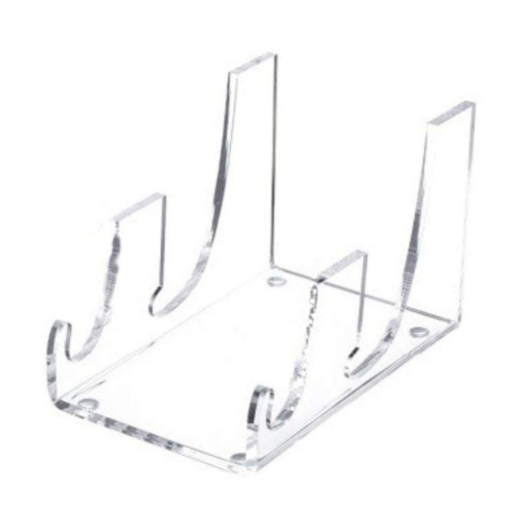 Single Pack Acrylic Transparent Plate Storage Rack Tableware Display Stand