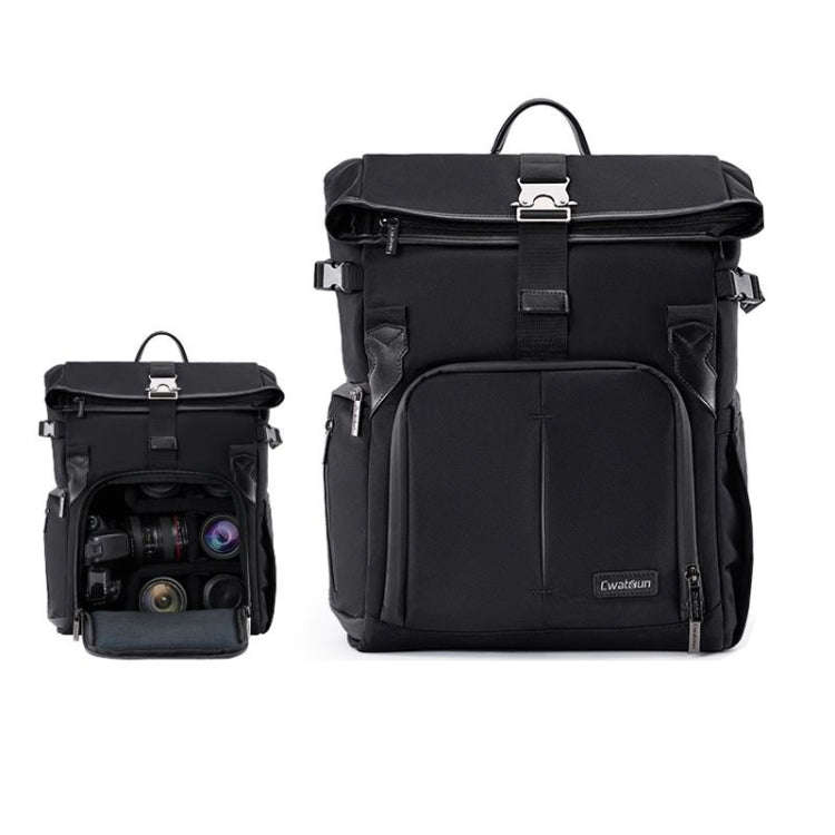 Cwatcun D95 Large Capacity Photography Backpack Shoulders Laptop Camera Bag, Size:30.5 x 18 x 38c...