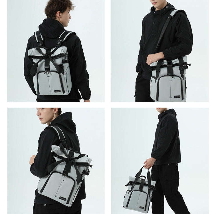 Cwatcun D95 Large Capacity Photography Backpack Shoulders Laptop Camera Bag, Size:27 x 37 x 16cm(...