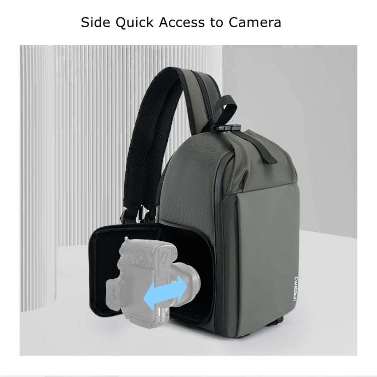 Cwatcun D107 Large Capacity Photography Backpack Shoulders Laptop Camera Bag, Size:22 x 36 x 16cm...