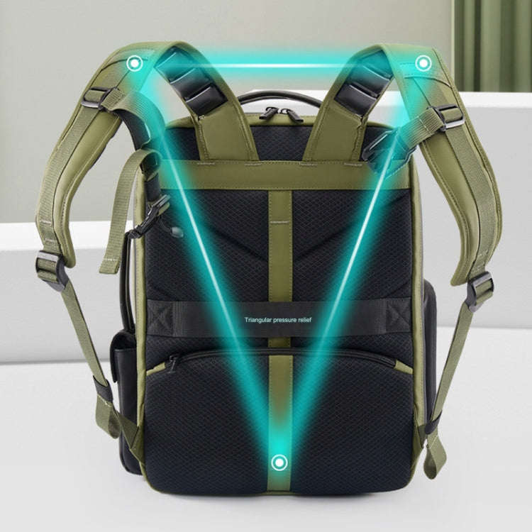 Cwatcun D117 Large Capacity Photography Backpack Shoulders Laptop Camera Bag, Size:42 x 31 x 13cm...