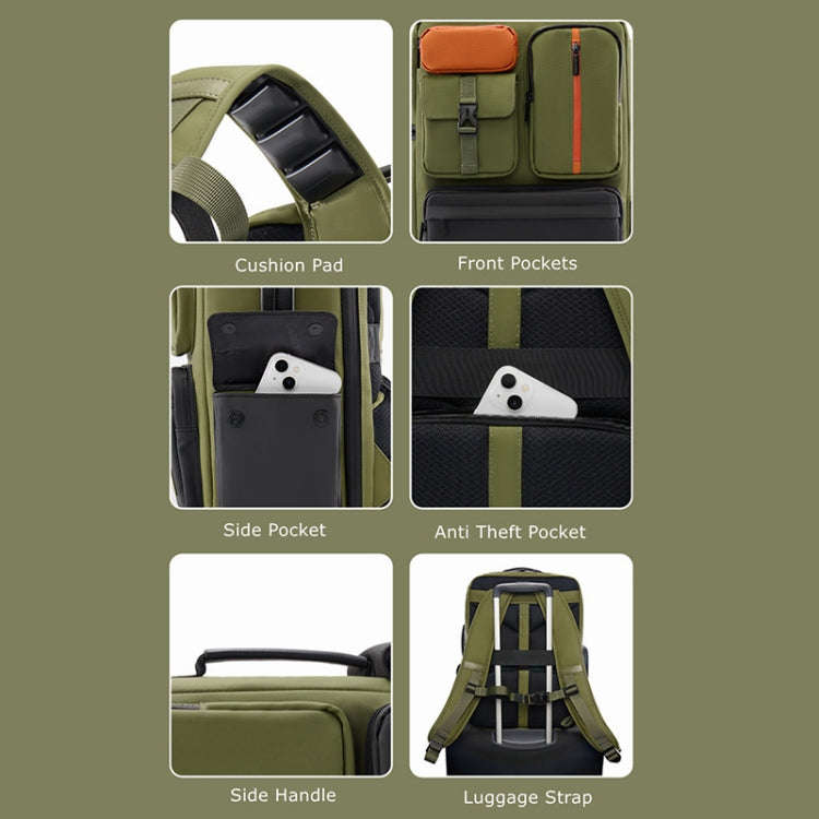 Cwatcun D117 Large Capacity Photography Backpack Shoulders Laptop Camera Bag, Size:42 x 31 x 13cm...
