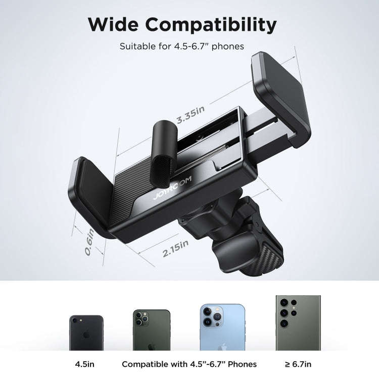 JOYROOM JR-ZS377 Car Air Vent Mobile Phone Navigation Holder(Black)