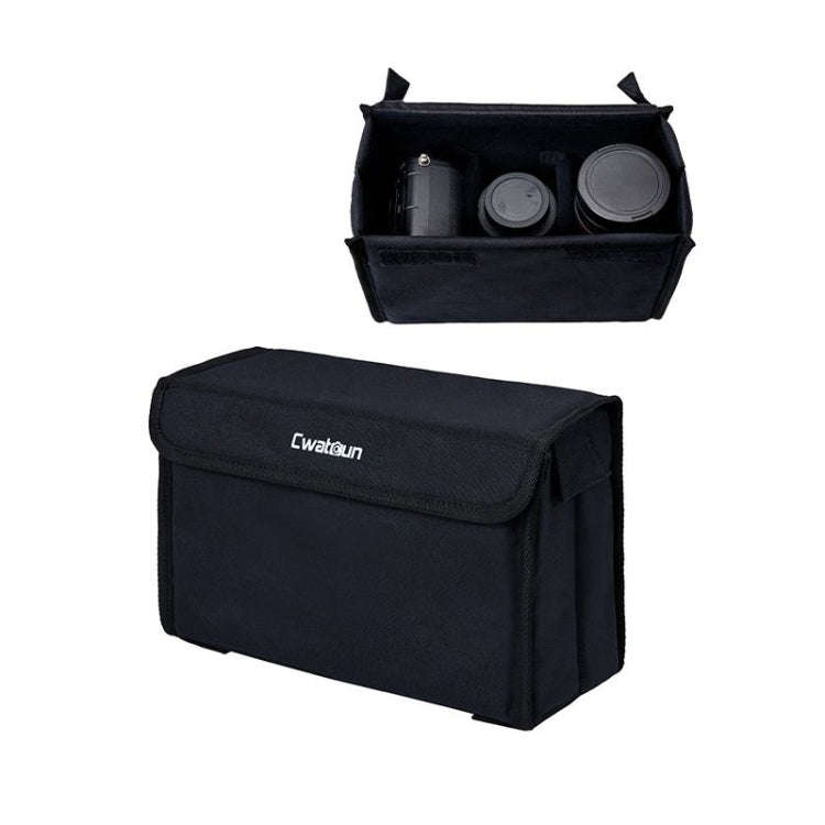 Cwatcun H80 Large Capacity Foldable Inner Camera Bag Photography Lens Bag, Size:30 x 19 x 15cm M(...