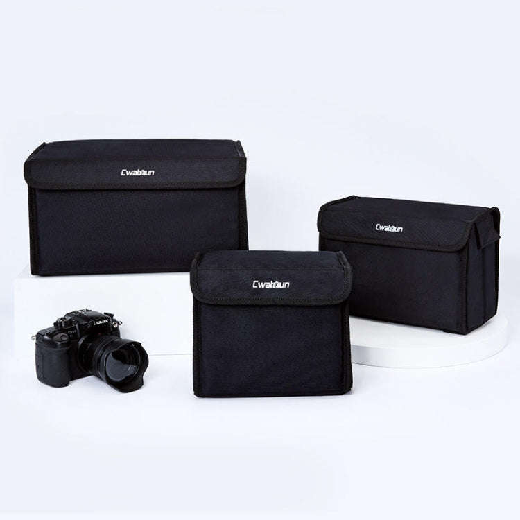 Cwatcun H80 Large Capacity Foldable Inner Camera Bag Photography Lens Bag, Size:30 x 19 x 15cm M(...