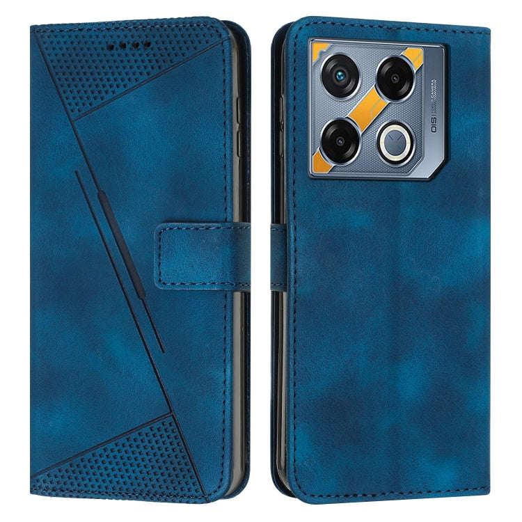 For Infinix GT 20 Pro Dream Triangle Leather Phone Case with Long  Lanyard(Blue)