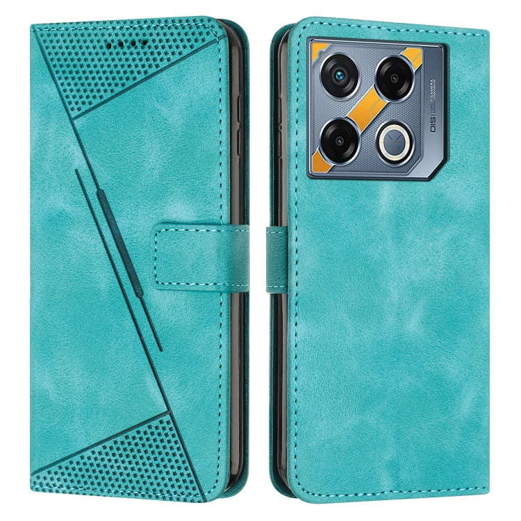 For Infinix GT 20 Pro Dream Triangle Leather Phone Case with Long  Lanyard(Green)