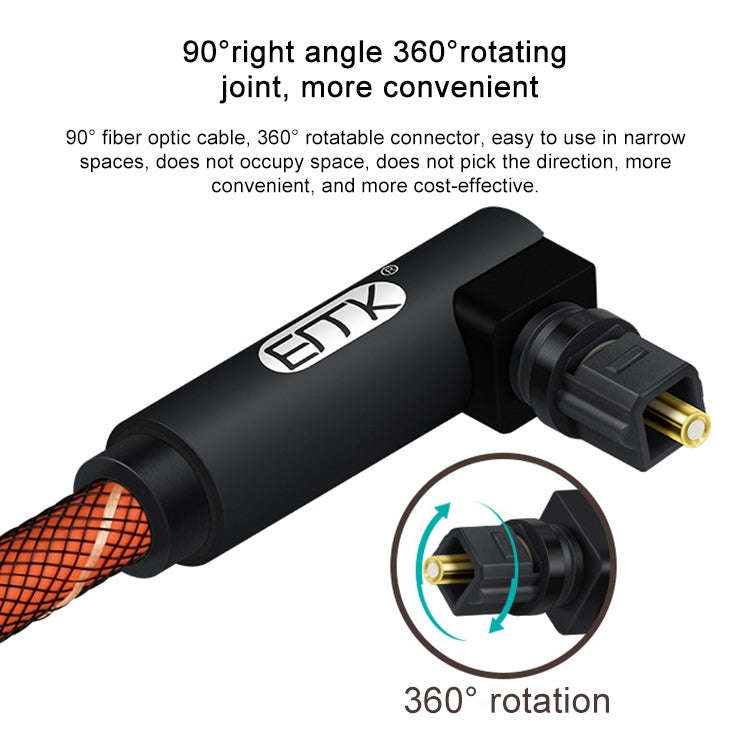 EMK 90 Degree Swivel Adjustable Right Angled 360 Degrees Rotatable Plug Nylon Woven Mesh Optical ...