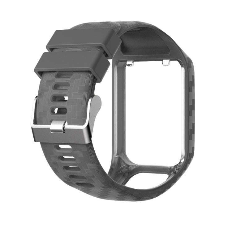 For Tomtom 2 / 3 Radium Carving Texture Watch Band(Grey)