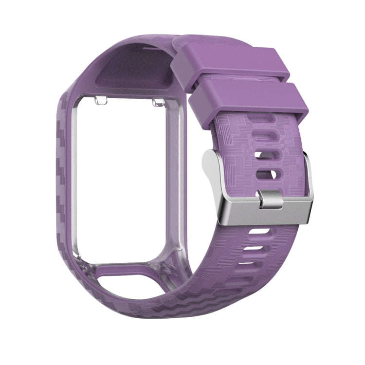 For Tomtom 2 / 3 Radium Carving Texture Watch Band(Purple)