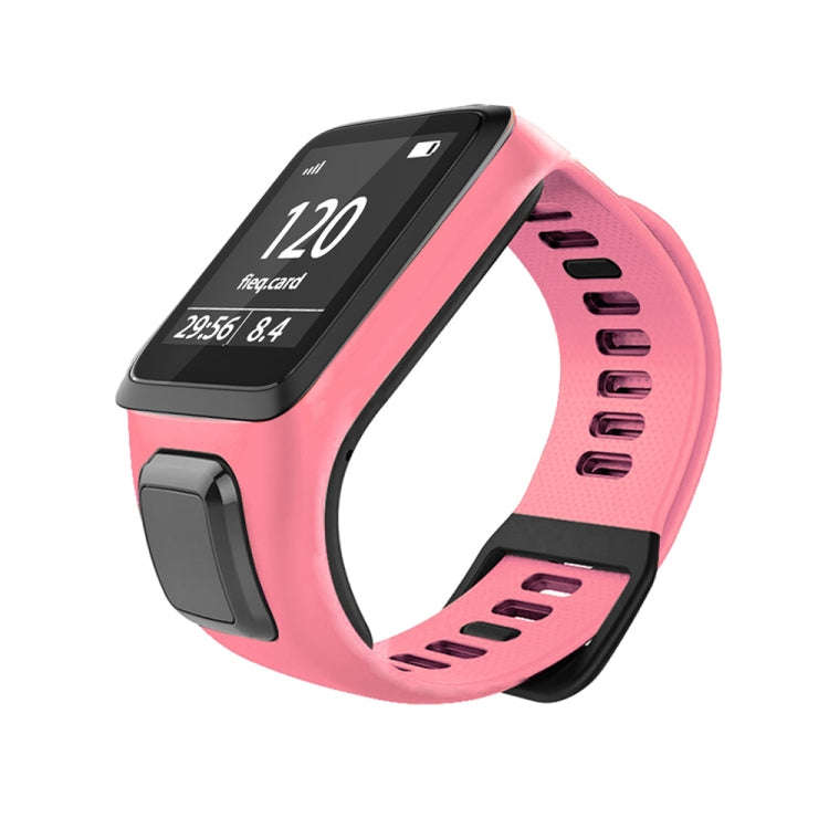 For Tomtom 2 / 3 Universal Silicone Watch Band(Pink)