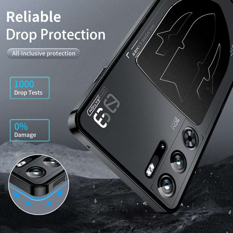 For ZTE nubia Red Magic 9S Pro Metal Cooling Phone Case(Black)