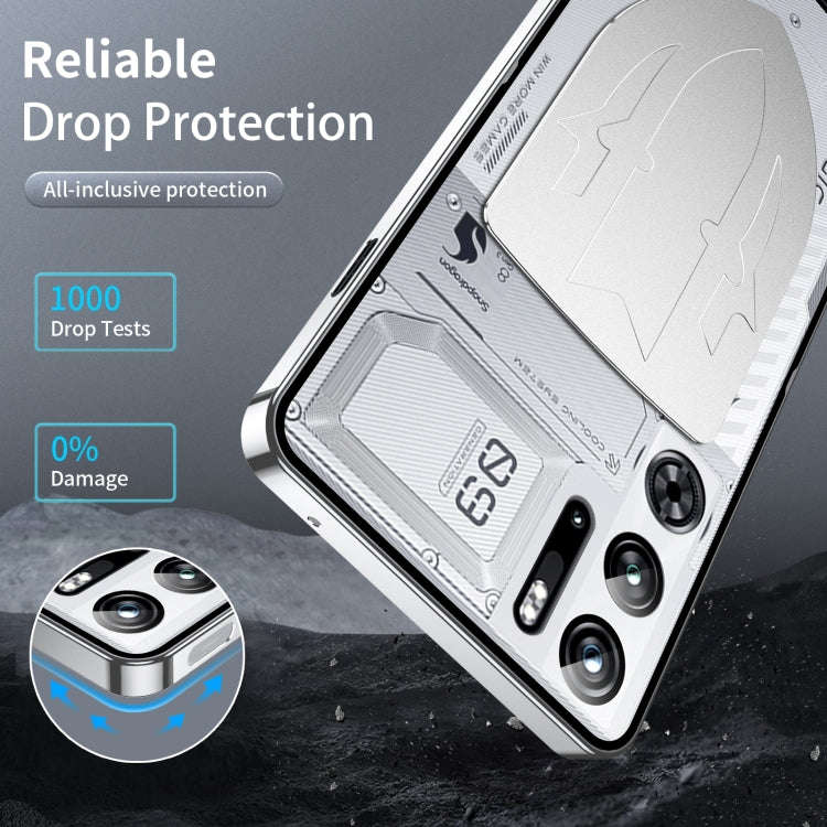 For ZTE nubia Red Magic 9S Pro Metal Cooling Phone Case(Silver)