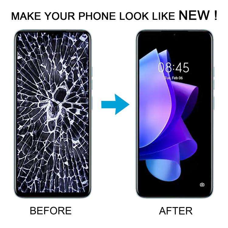 For Tecno Pop 7 BF6 OEM LCD Screen with Digitizer Full Assembly