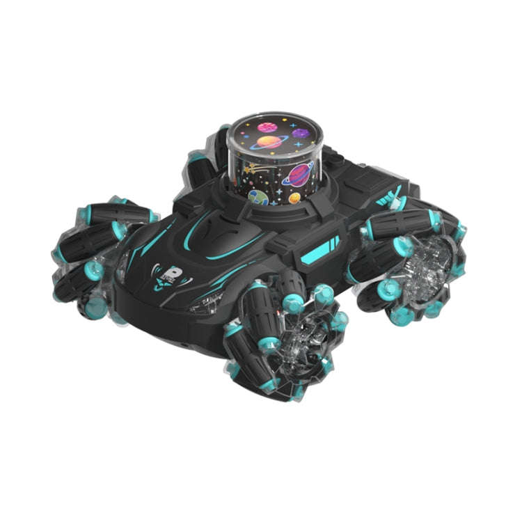 Q169 2.4G Magic Color Projection Stunt Remote Control Car(Black Blue)