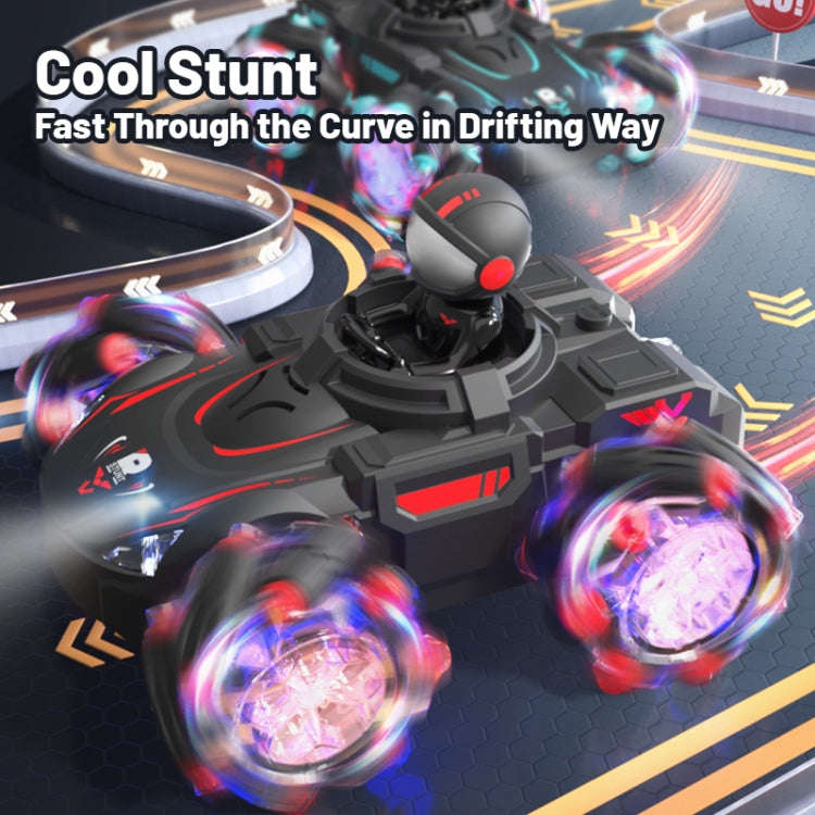 Q169 2.4G Magic Color Projection Stunt Remote Control Car(Black Blue)