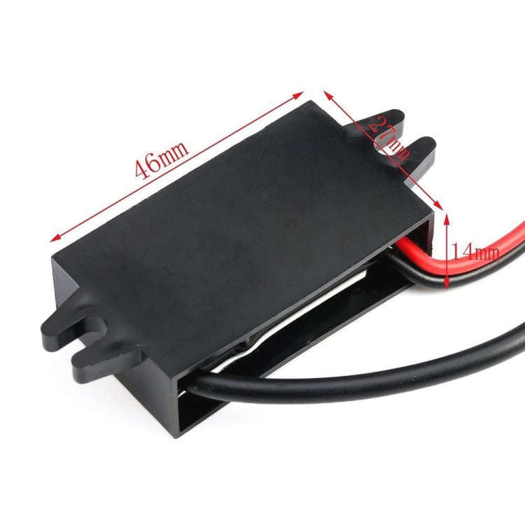 12V to 5V 3A Car Power Converter DC Module Voltage Regulator, Style:2 in 1 Dual USB Female