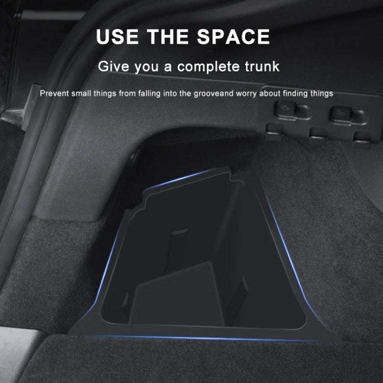 For Tesla Model 3 2pcs / Set Car Trunk Side Storage Box, Flagship Model, Style:with Cover