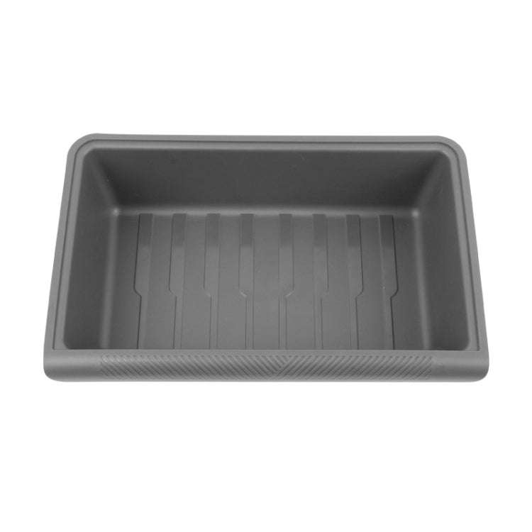 For Tesla Model Y 2021-2023 TPE Storage Organizer Under Car Seat, Style:without Cover(Grey)