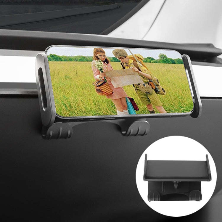 For Tesla Model 3 / Y Car Co-pilot Glove Box Hook Phone Tablet Holder, Style:Hook Base + Phone Br...