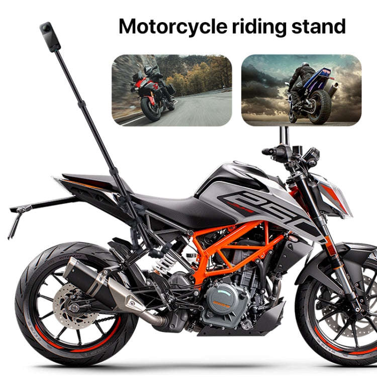 2 x Dual-heads Crab 1 x Single Heads Motorcycle Clamps Handlebar Fixed Mount 3-stage Telescopic S...