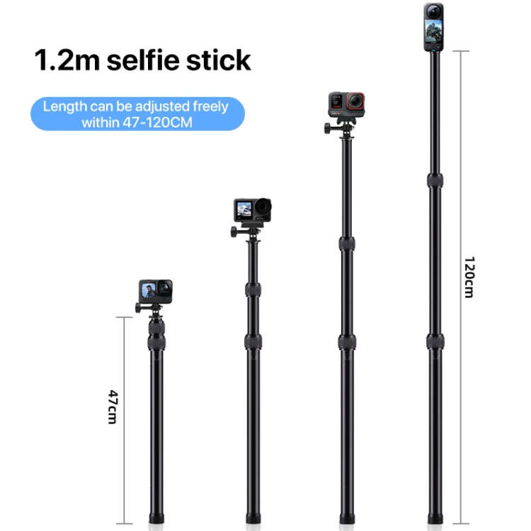 2 x Dual-heads Crab 1 x Single Heads Motorcycle Clamps Handlebar Fixed Mount 3-stage Telescopic S...