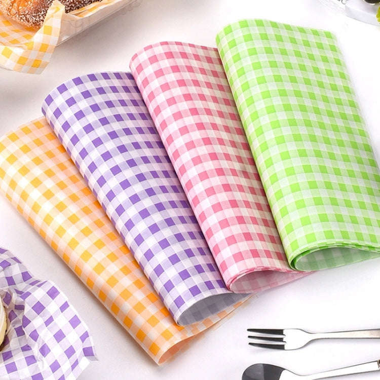 100sheets / Pack Square Baking Greaseproof Paper Burger Sandwich Liner Paper, size: 22x22cm(Green)