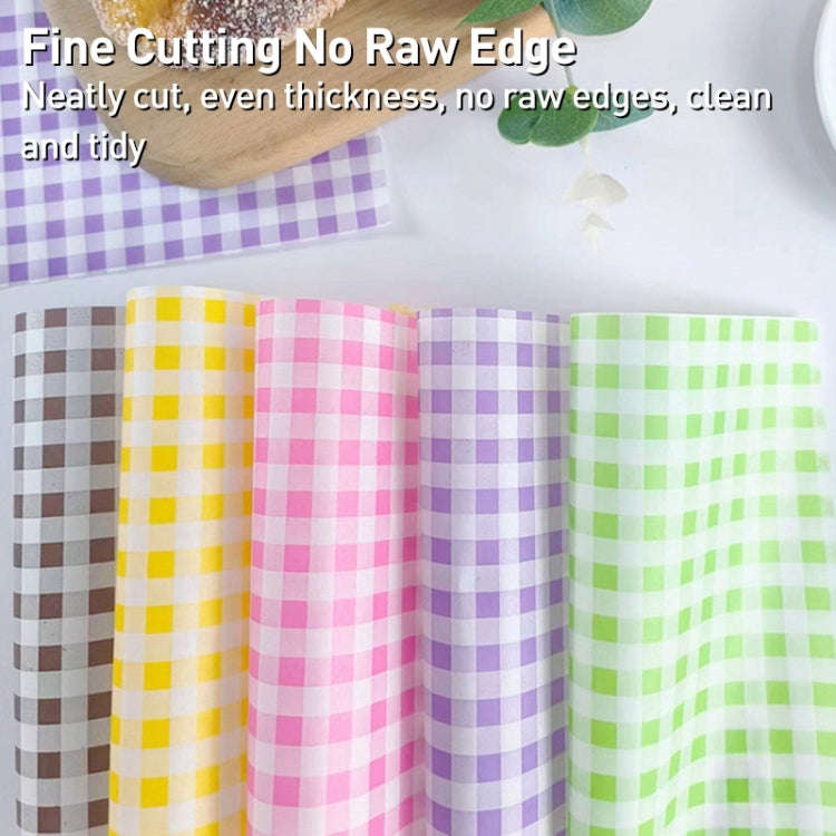 100sheets / Pack Square Baking Greaseproof Paper Burger Sandwich Liner Paper, size: 22x22cm(Pink)