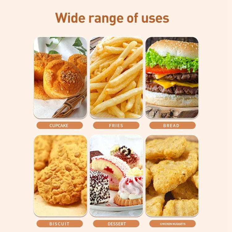 100sheets / Pack Square Baking Greaseproof Paper Burger Sandwich Liner Paper, size: 22x22cm(Coffee)