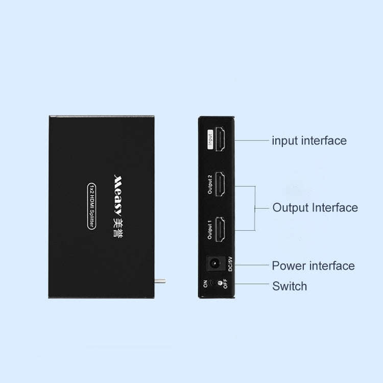 Measy SPH102 1 to 2 HDMI 1080P Simultaneous Display Splitter(UK Plug)