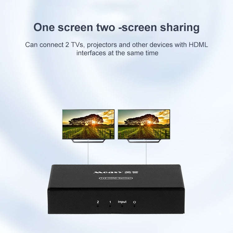 Measy SPH102 1 to 2 HDMI 1080P Simultaneous Display Splitter(UK Plug)