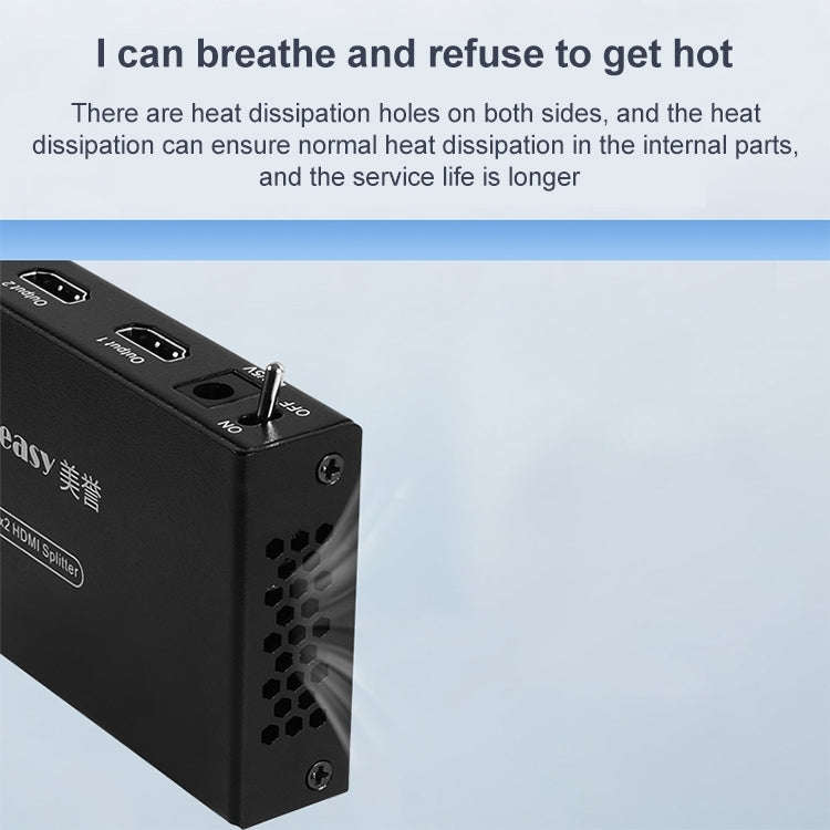 Measy SPH102 1 to 2 HDMI 1080P Simultaneous Display Splitter(UK Plug)