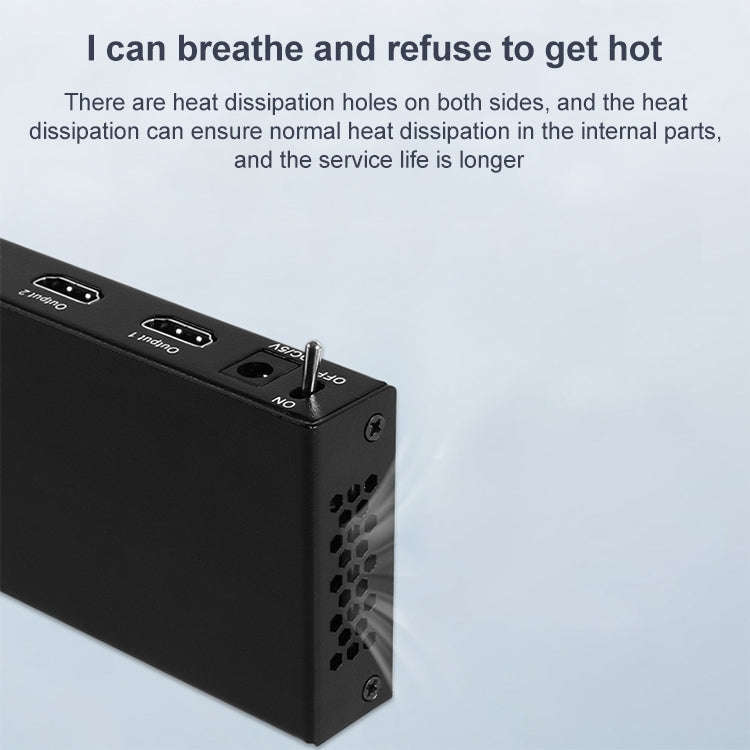 Measy SPH104 1 to 4 4K HDMI 1080P Simultaneous Display Splitter(EU Plug)