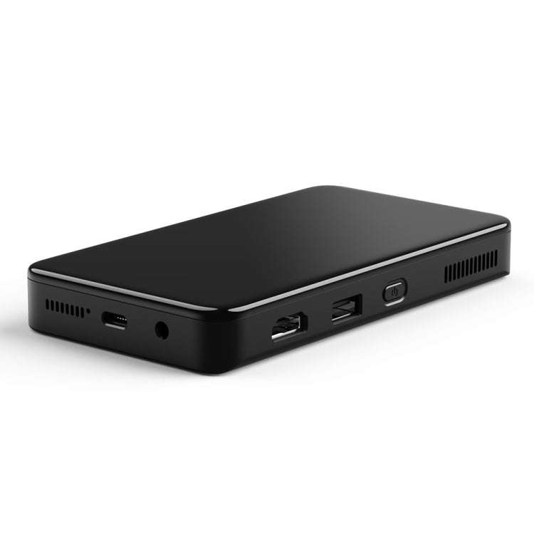 S90 DLP Android 9.0 2GB+32GB 4K Mini WiFi Smart Projector, Power Plug:UK Plug(Black)