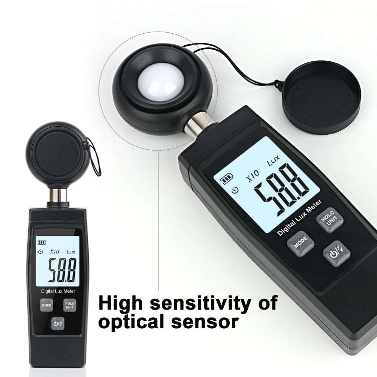 RZ851 Digital Light Meter, Range: 0-200,000 Lux(Black)