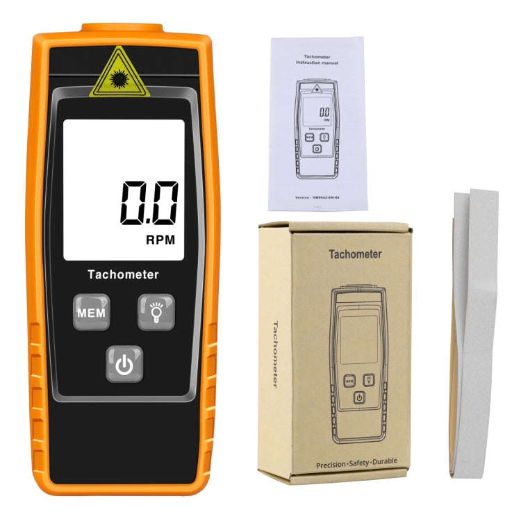 RZ835 Digital Tachometer, Range: 2.5-99999RPM(Orange)