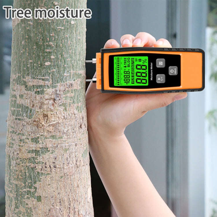 RZ862 Detachable Probe Wood Moisture Tester(Orange)