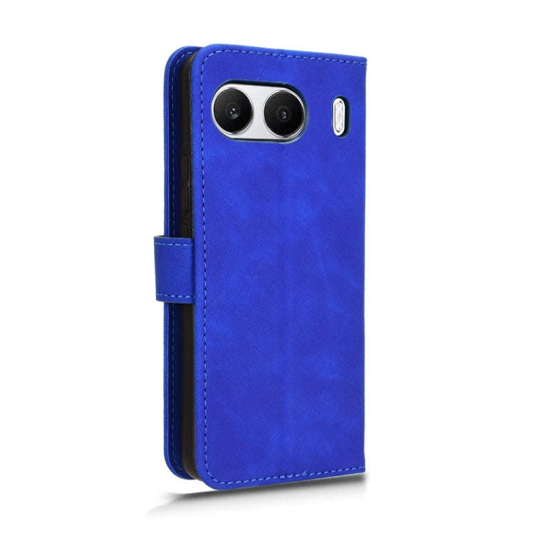 For OnePlus Nord 4 5G Skin Feel Magnetic Flip Leather Phone Case(Blue)