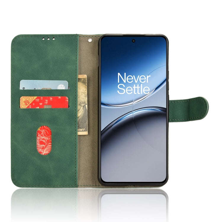 For OnePlus Nord 4 5G Skin Feel Magnetic Flip Leather Phone Case(Green)