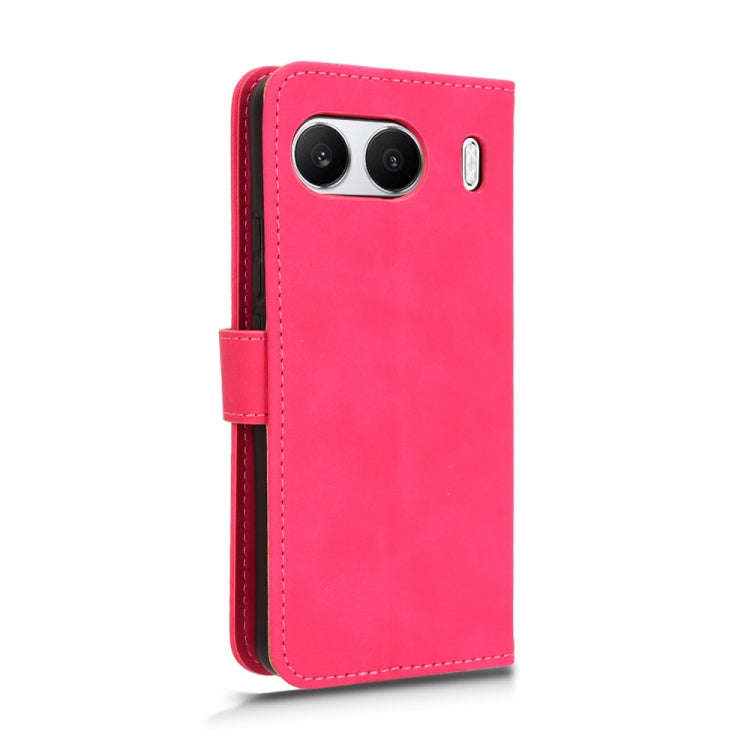 For OnePlus Nord 4 5G Skin Feel Magnetic Flip Leather Phone Case(Rose Red)