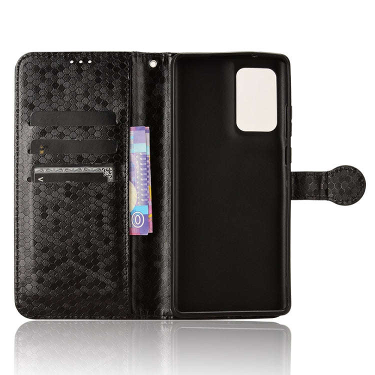 For Motorola Edge 50 Fusion Honeycomb Dot Texture Leather Phone Case(Black)