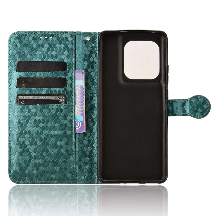 For Motorola Edge 50 Ultra Honeycomb Dot Texture Leather Phone Case(Green)