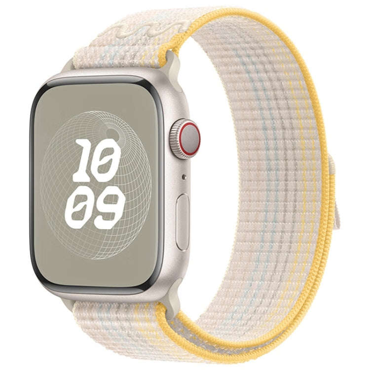 For Apple Watch SE 40mm Loop Nylon Watch Band(Colorful Starlight)
