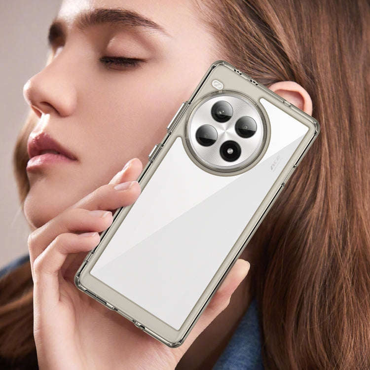 For OnePlus Ace 3 Pro Colorful Series Acrylic Hybrid TPU Phone Case(Transparent Grey)