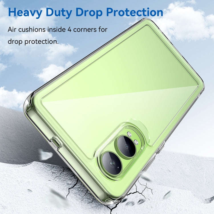 For OnePlus Nord CE4 Lite Colorful Series Acrylic Hybrid TPU Phone Case(Transparent)