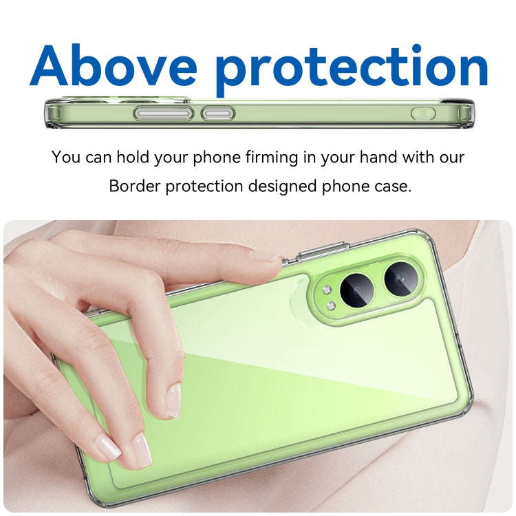 For OnePlus Nord CE4 Lite Colorful Series Acrylic Hybrid TPU Phone Case(Transparent)