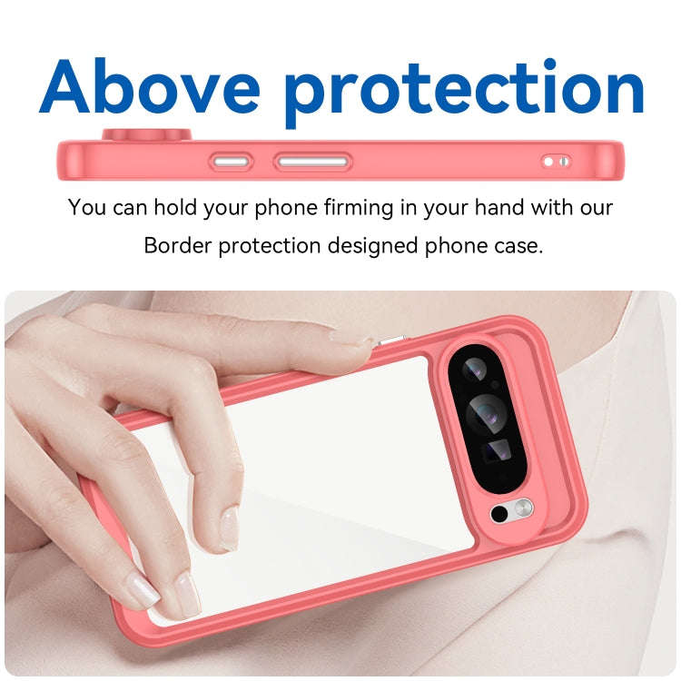 For Google Pixel 9 Pro XL Colorful Series Acrylic Hybrid TPU Phone Case(Red)