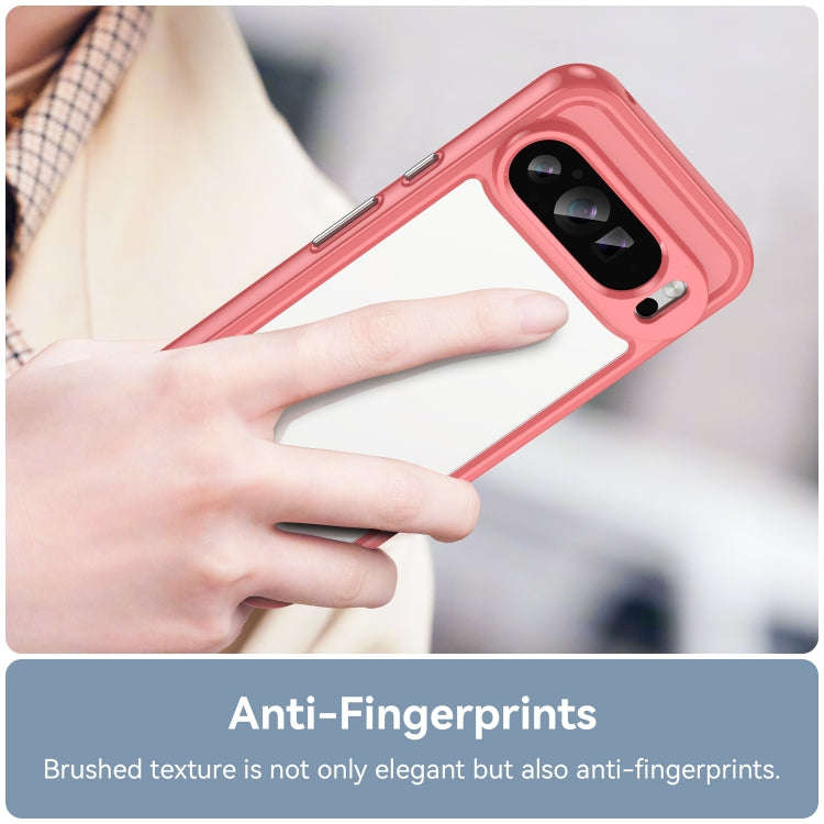 For Google Pixel 9 Pro XL Colorful Series Acrylic Hybrid TPU Phone Case(Red)